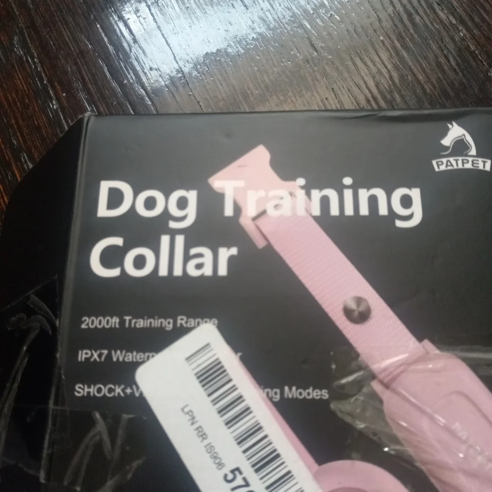 Dog Training Collar 2000ft Training Range Waterproof Reciever Patpet Color Pink